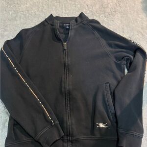 Burberry Black Zip-Up Sweatshirt
